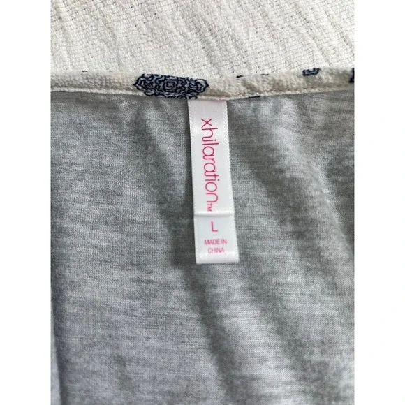 Xhilaration Women's‎ Halter L Top Y2K Floral Peplum Sleeveless Boho Festival VTG - Picture 10 of 13